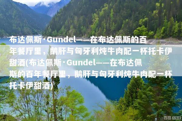 布达佩斯·Gundel——在布达佩斯的百年餐厅里，鹅肝与匈牙利炖牛肉配一杯托卡伊甜酒(布达佩斯·Gundel——在布达佩斯的百年餐厅里，鹅肝与匈牙利炖牛肉配一杯托卡伊甜酒)